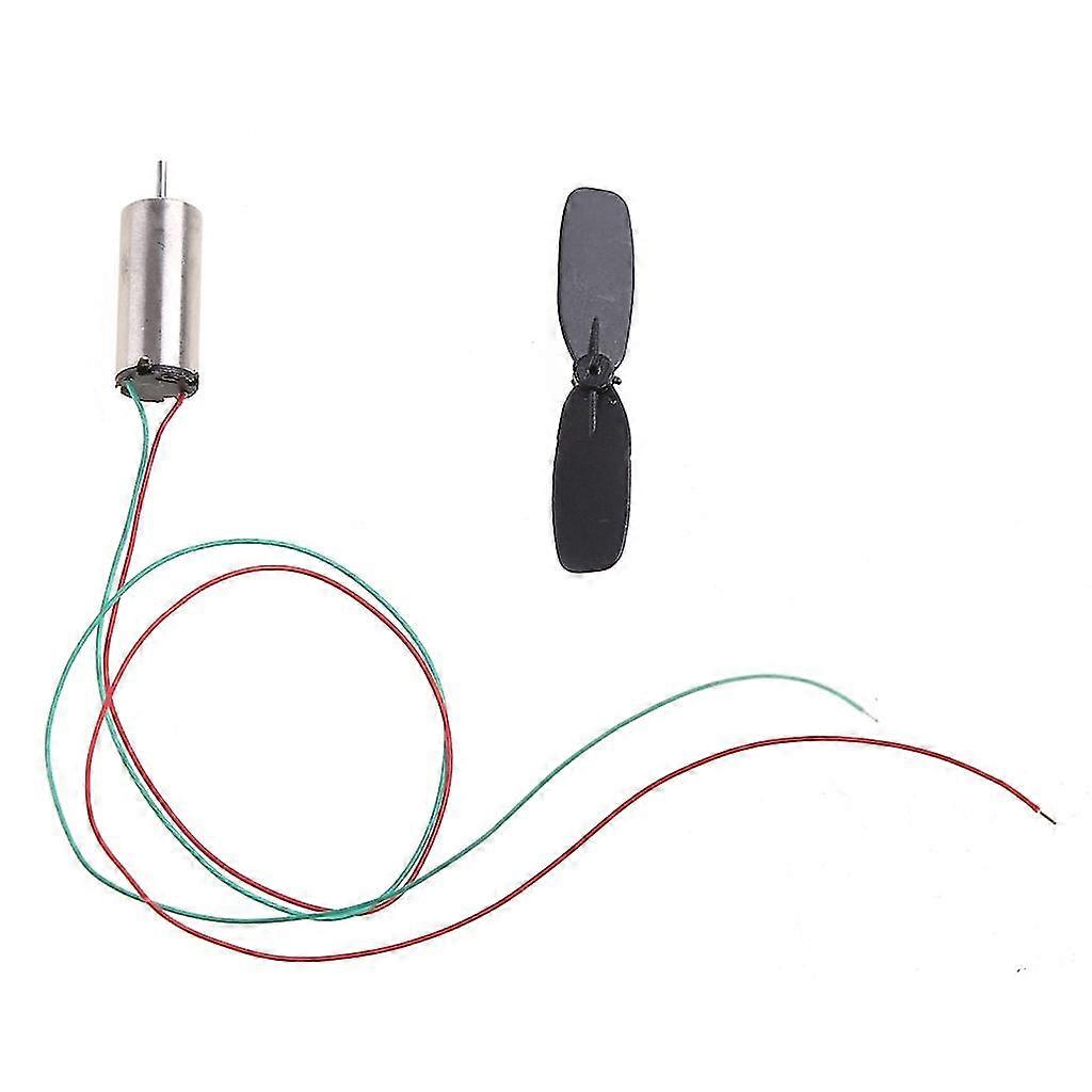 1 Set 3.7v 48000rpm Coreless Motor + Propeller For Rc Aircraft Helicopter Toy