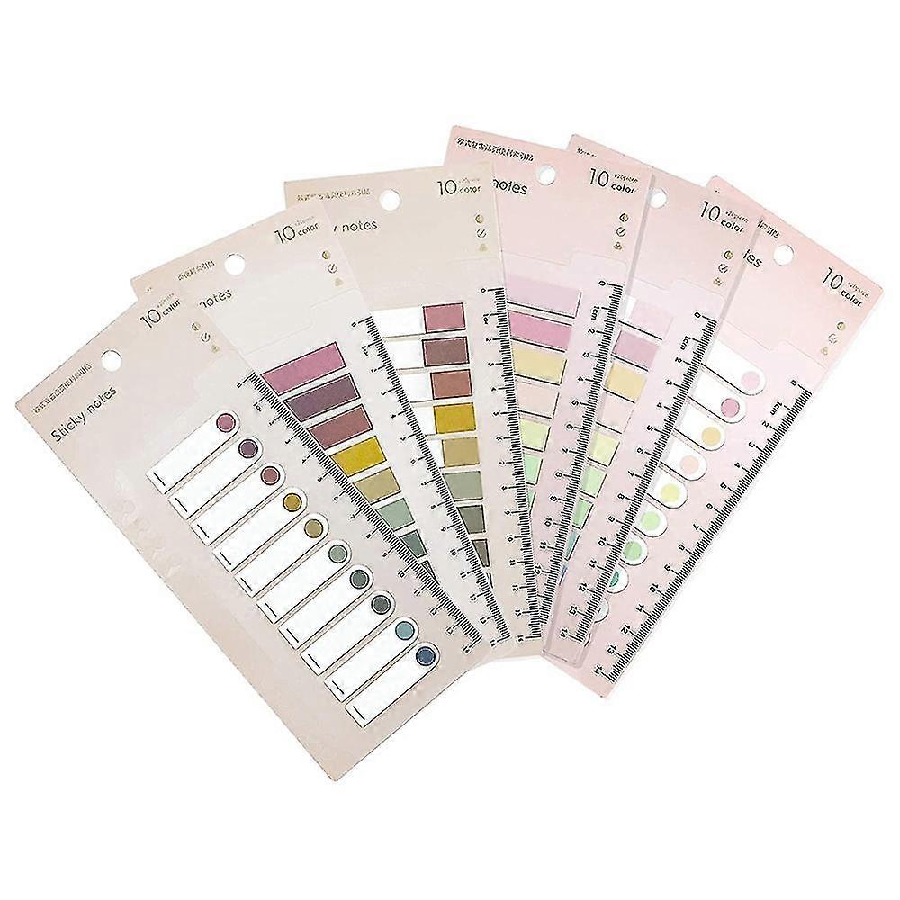 1200pcs Page Markers Index Tabs, Writable And Repositionable File Tabs Flags With Ruler For Reading