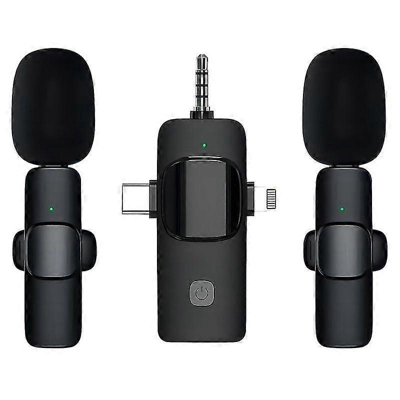 Wireless Lavalier Microphones 3 In 1