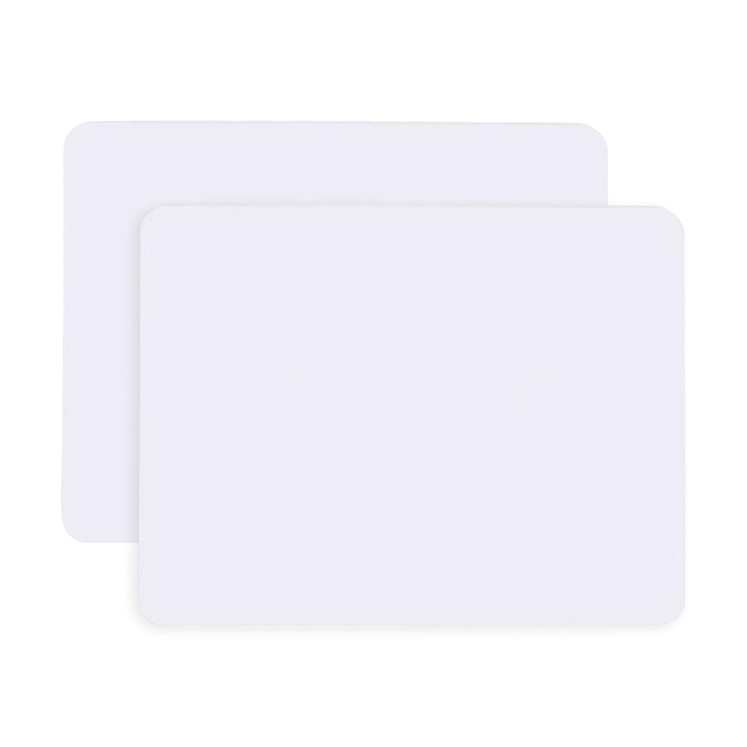 2Pcs Reversible Mini Whiteboard Set Portable Easy to Clean Double Side Message Drawing Multi-purpose