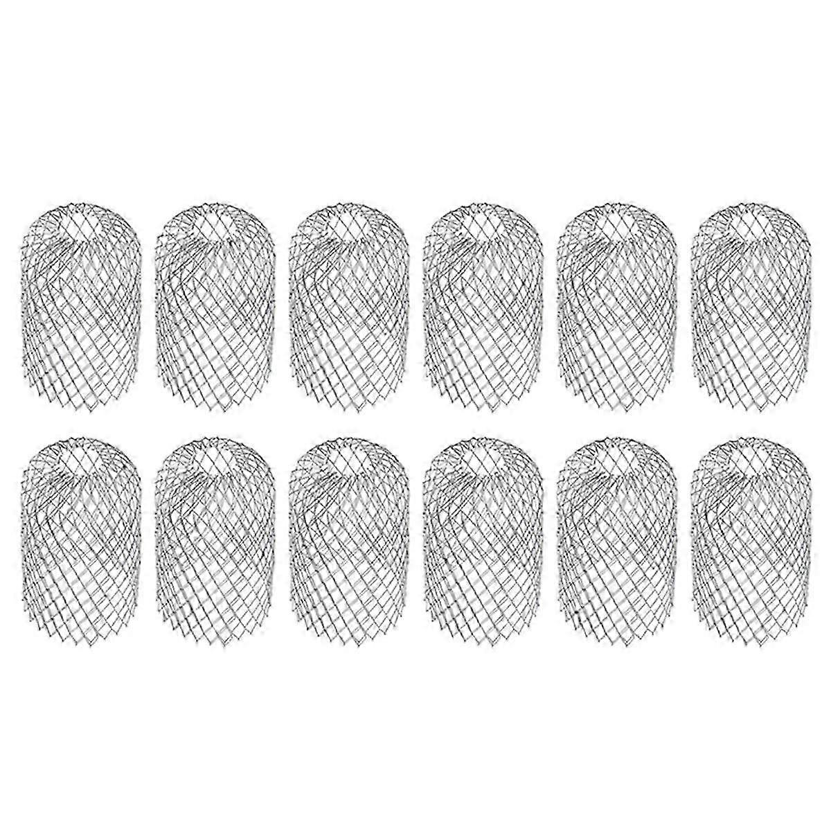 12PCS Filtres de gouttière anti-feuilles Couvercles de tuyau de drainage de toit