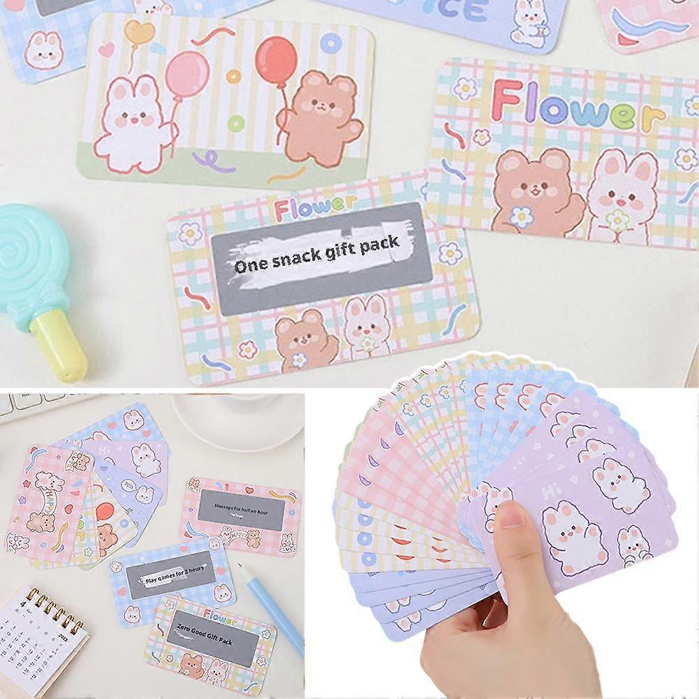 Creative Cartoon Game Reward Scratch Card Gift Card Simple and Cute