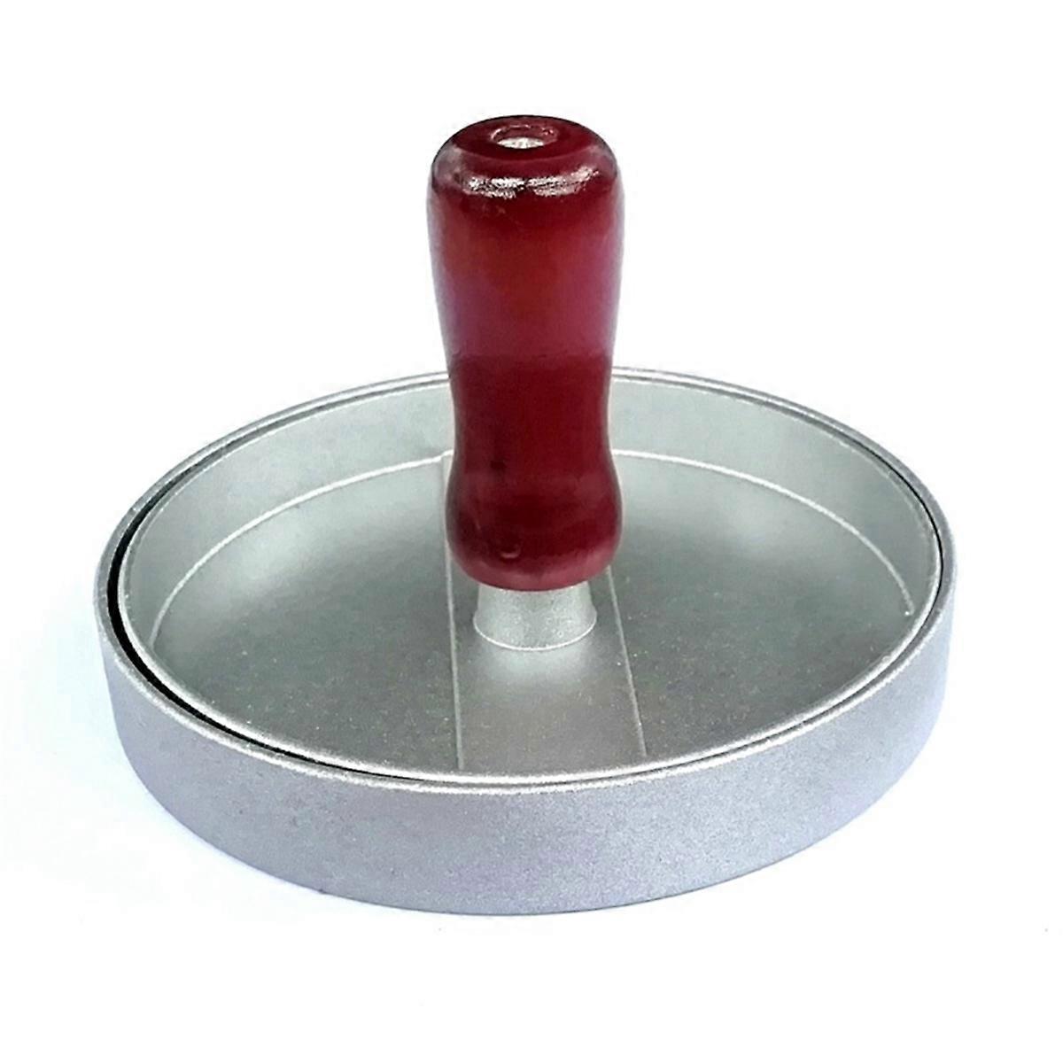 Hamburger Press Patty Maker Set Non-Stick Meat Patty Presser Handle Patty Burger Maker Mold for , Red