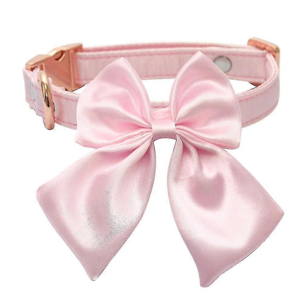 Solid Colors Sailor  Tie Adjustable Collar For Small Medium Large Dog With Golden Metal Bule,3471