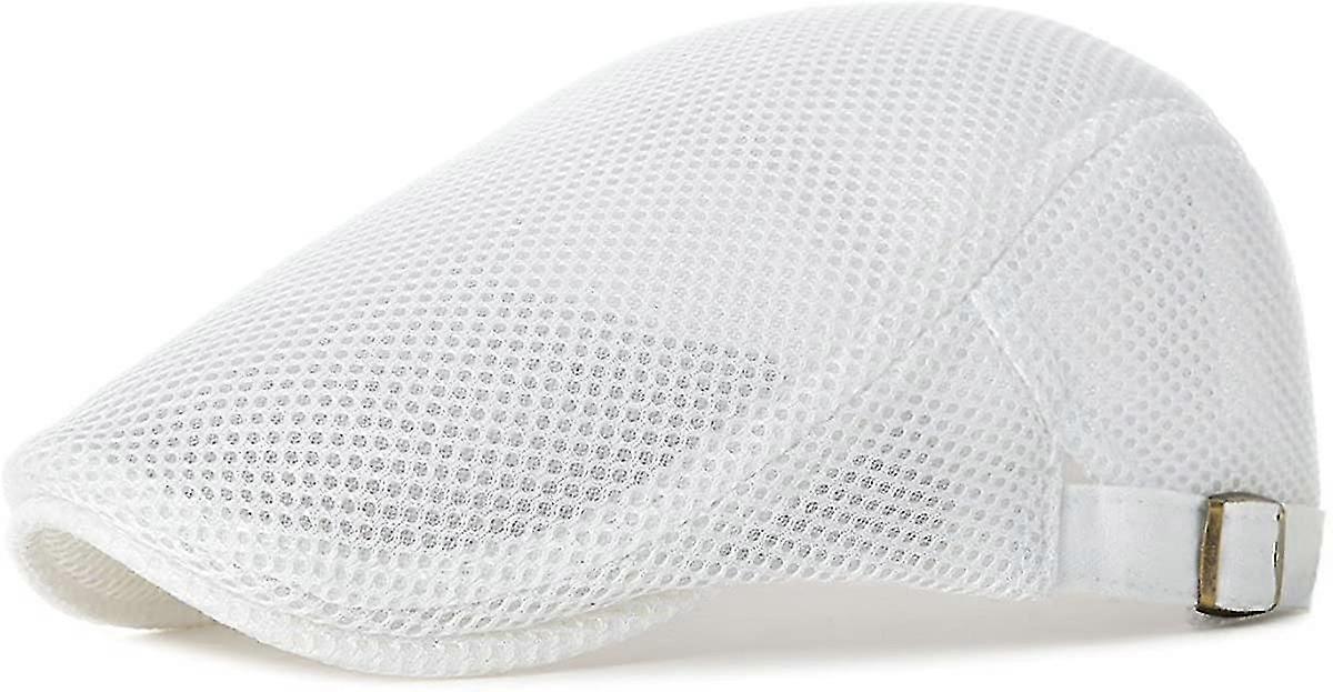 Breathable Mesh Summer Hat Beret Ivy Cap Cabbie Flat Cap