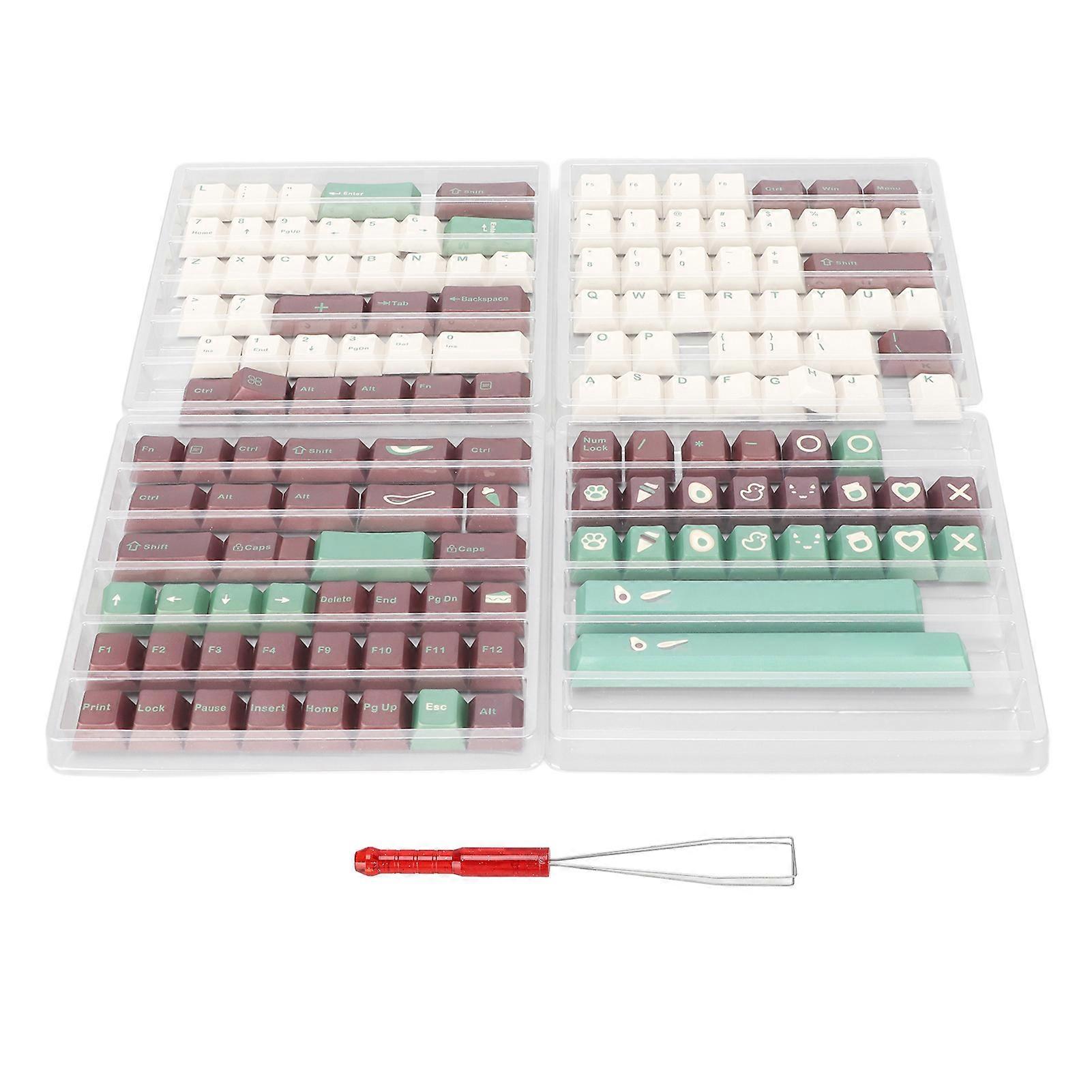 PBT Keycaps 143 Keys Cherry Height 5 Sided Sublimation Technology DIY Making Gaming Keycaps for Mechanical Keyboard