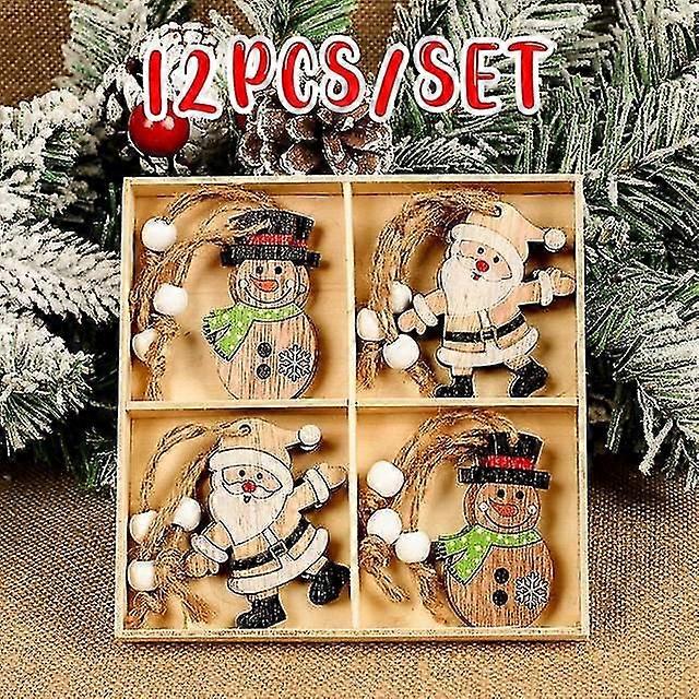 Fa karácsonyi medál boldog karácsonyi dekoráció otthonra 2023 Navidad díszek karácsonyfa dekoráció karácsonyi ajándékok Újév 2024