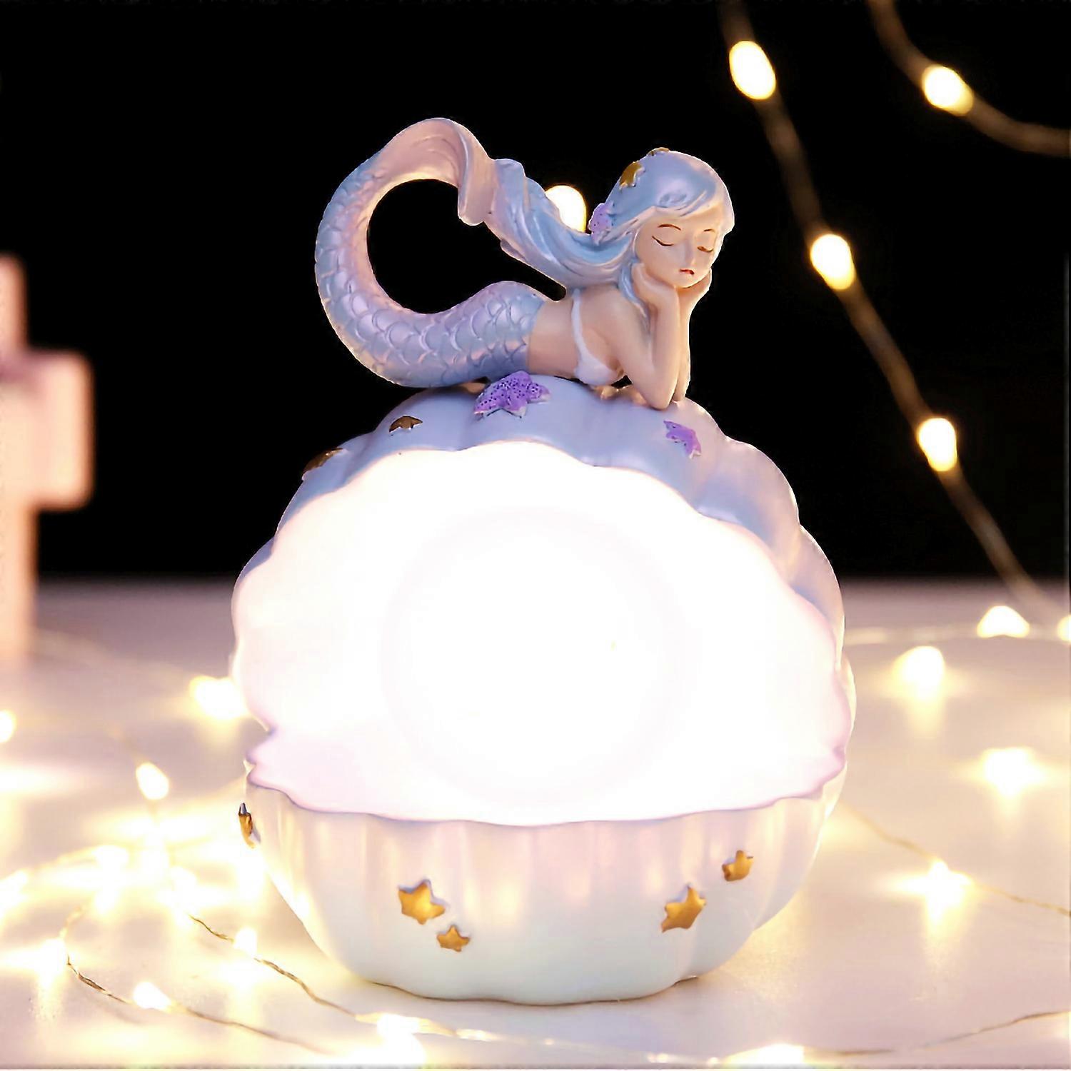 Night Light Battery Powered Beauty Fish Shape Synthetic Resin Cute Night Light with High Appearance