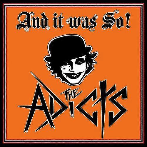The Adicts And It Was So! CD (2017)