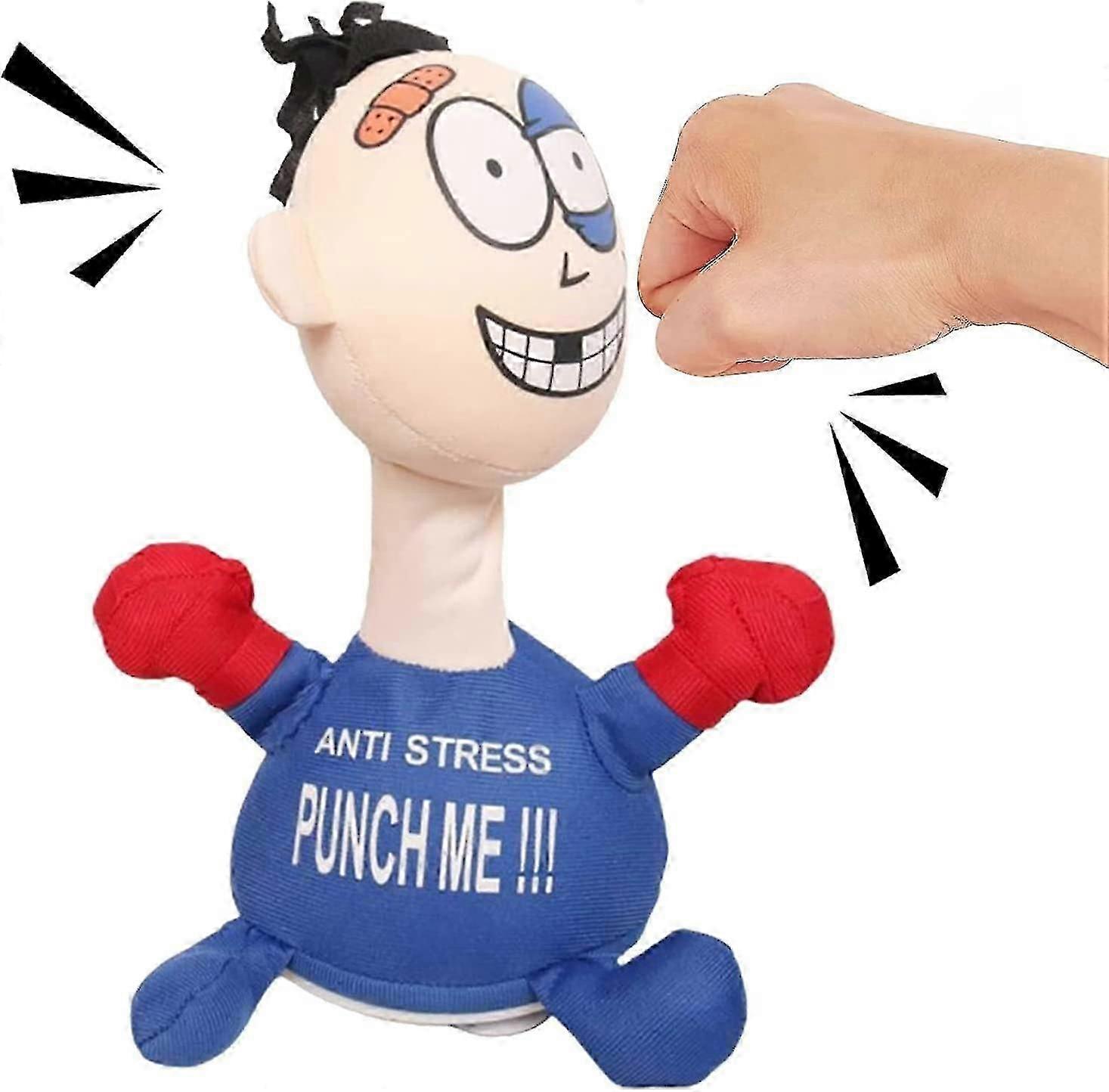 Funny Punch Me Screaming Doll, Anti-stress Punch Me Doll, Boxing Toy Creative Vent Screaming Doll, Desktop Interactive Toys With Sound Punching Bag St