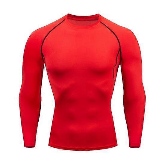 Men Sport Top 3D Slim Fit High Elasticity Round Neck Quick-drying Long Sleeves Slim Fit Compression Figure Shaping Gym Running Basketball T-shirt