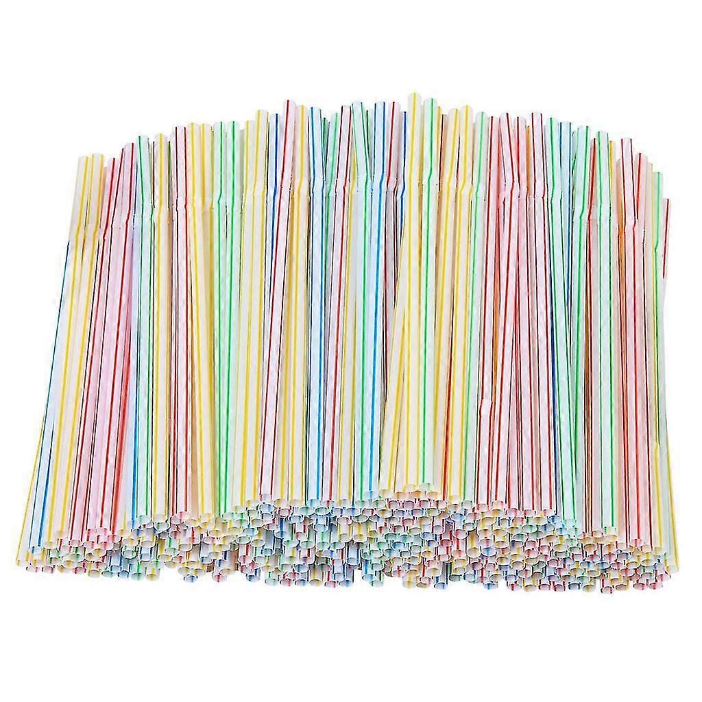 Plastic Drinking Disposable Straws 8 Inches