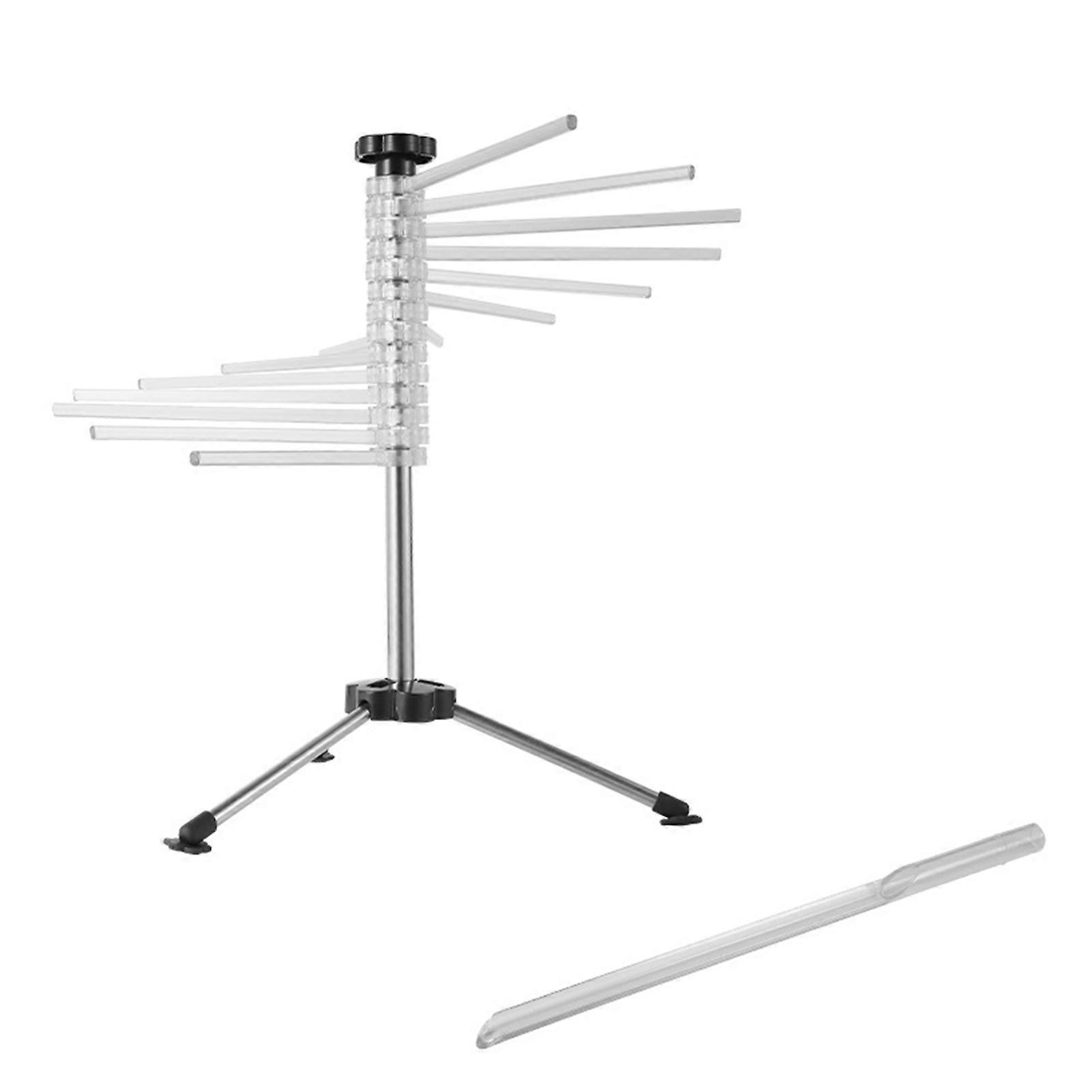 Support de nouilles de séchoir à pâtes avec 10 poignées de barre Séchoir à nouilles ménager pliable suspendu pour un usage domestique transparent