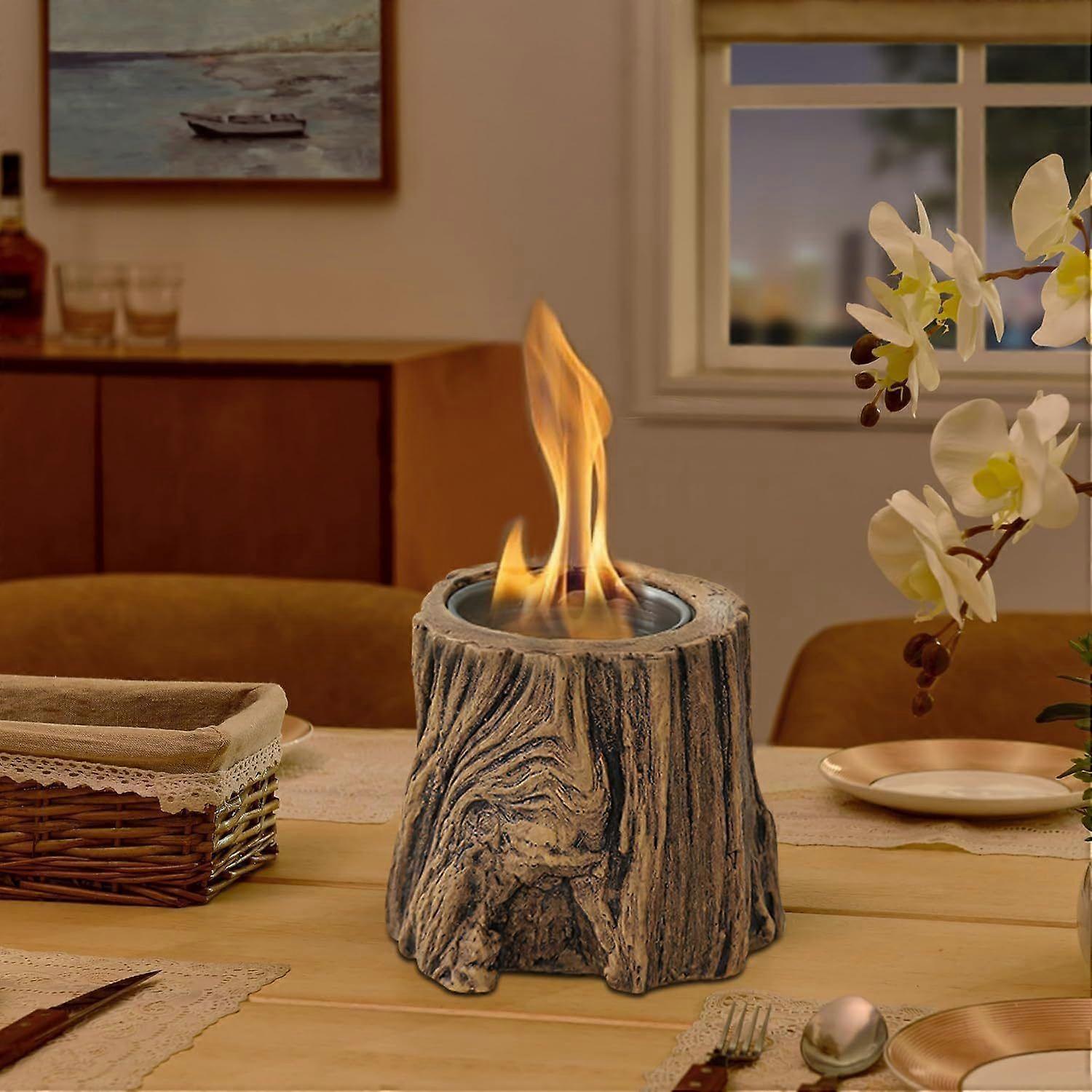 Tabletop Fire Pit, Mini Small Fireplace Table Top Decor Home Patio Balcony