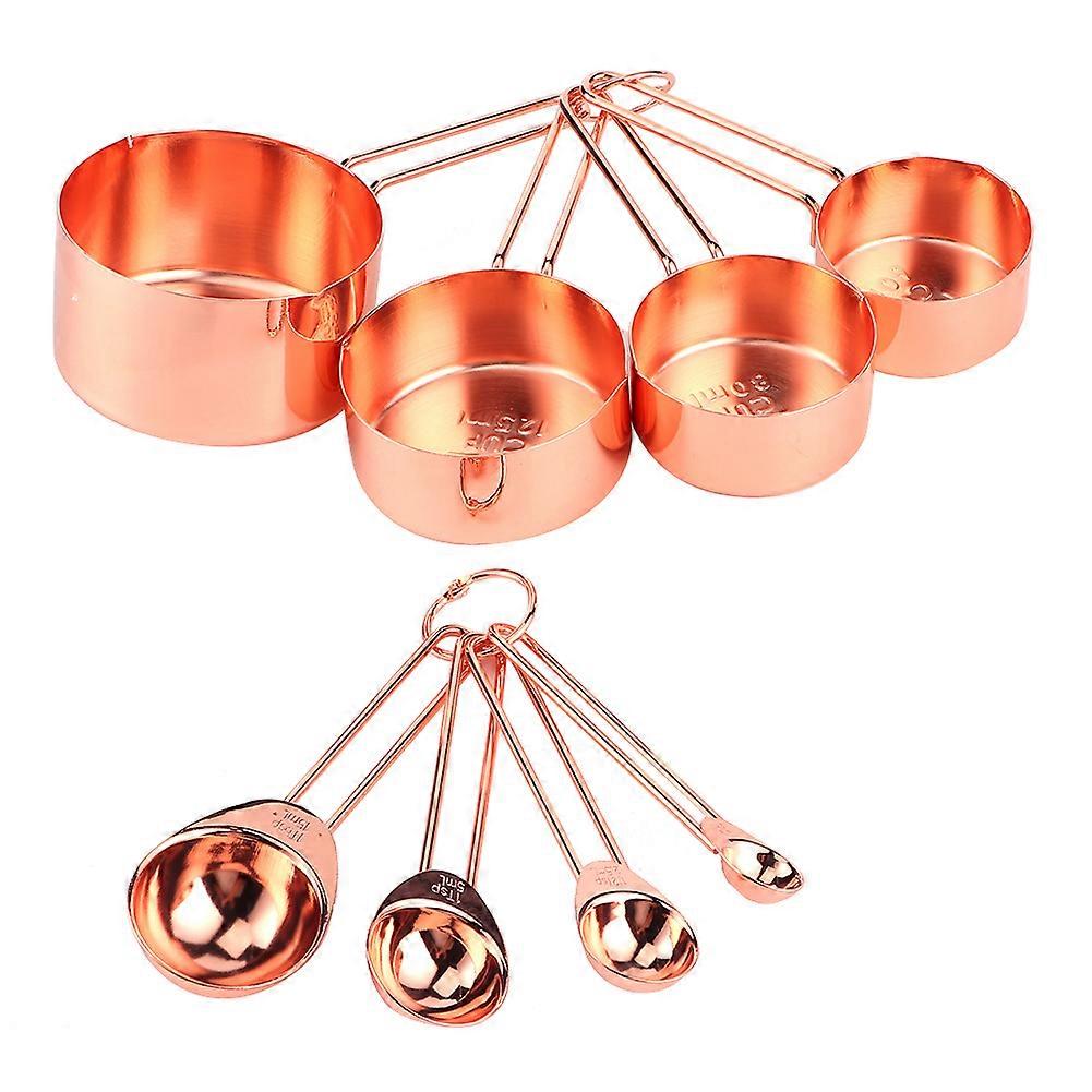 Measuring Cup Spoon Set, Stainless Steel, Kitchen, Baking