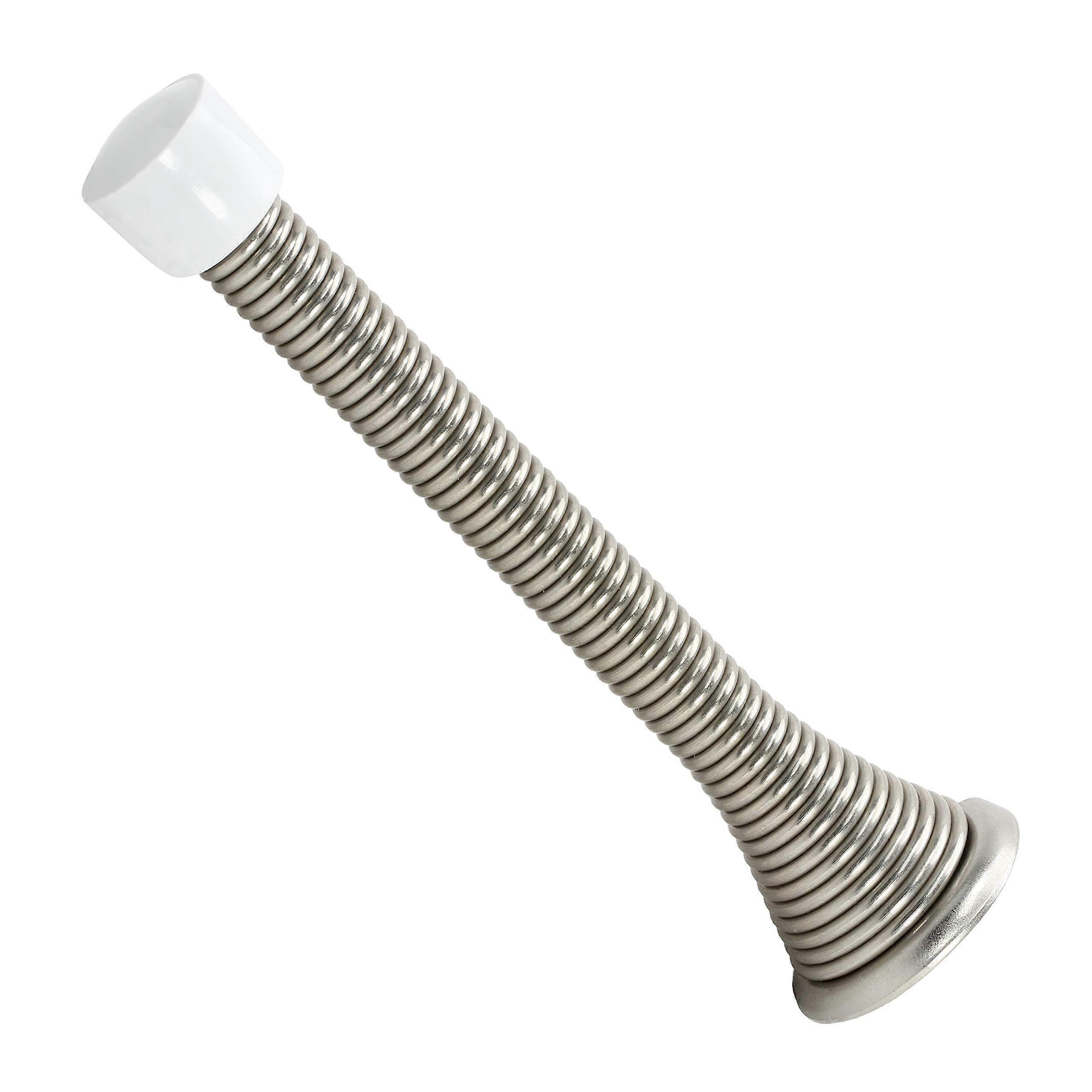 25 Pack 3-3/4" Flexi Spring Wall Door Stop Bumper DS2BN Brushed Nickel Hardware for Home and Office Use