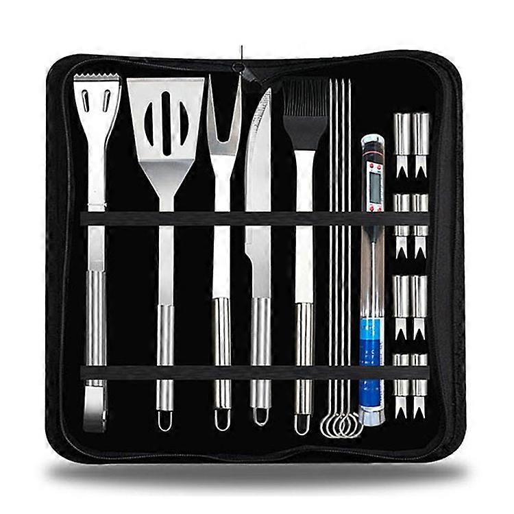 Camping Barbecue Tool With Thermometer