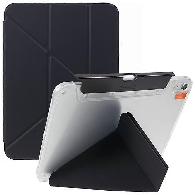 MUTURAL Compatible For iPad 10.9 (2022) PU Leather Tablet Case Origami Stand Folio Cover with Detachable Pencil Holder
