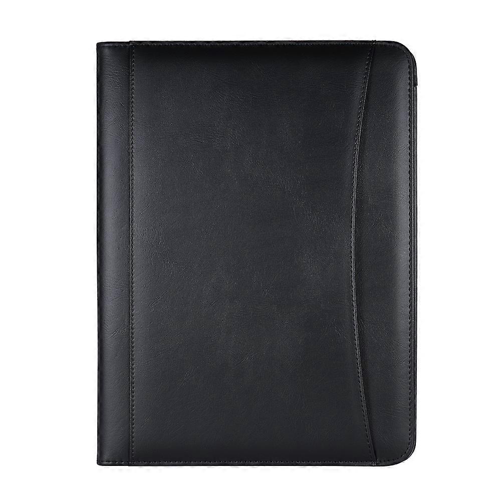 Multifunctional Business Portfolio Padfolio Folder Document Case Organizer A4 PU Leather with Busine