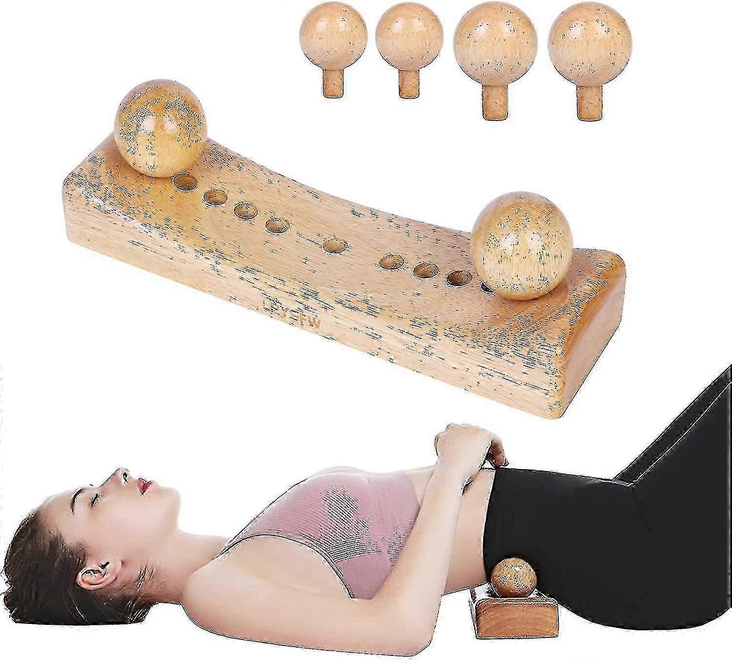 Psoas Muscle Release Tool And Personal Body Massage For Release Back Bain, Trigger Point Physical Therapy With 4 Massage Heads f54
