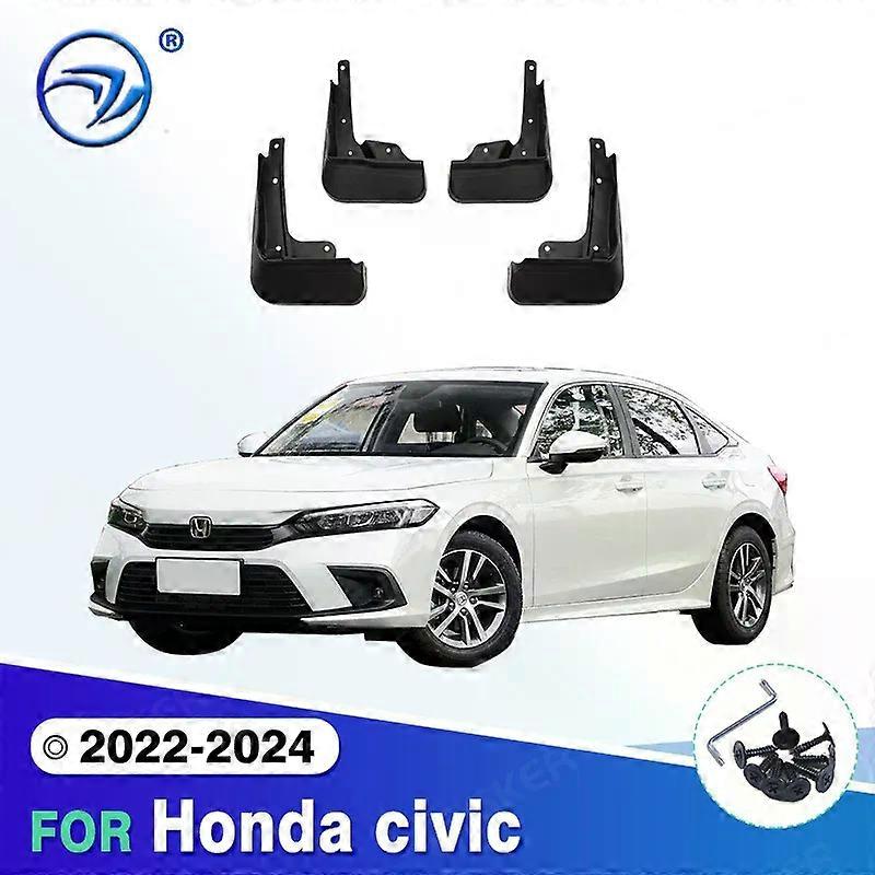 Exquis Pour Honda civic 2022 2023 2024 Garde-boue Garde-boue Garde Garde-boue Garde-boue Garde-boue Garde-boue Garde-boue Aile Accessoires de voiture