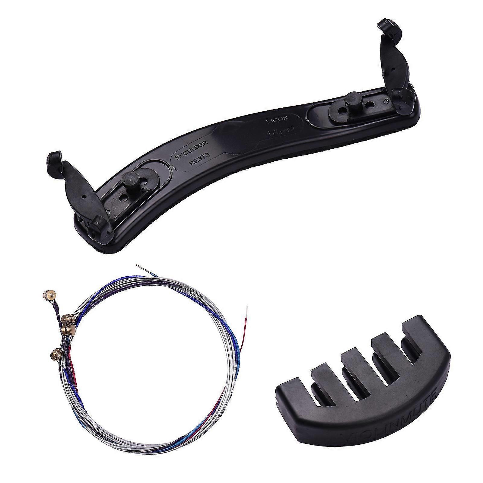 Violin Shoulder Rest Mute Strings Set Violin Part Replacement Kit
