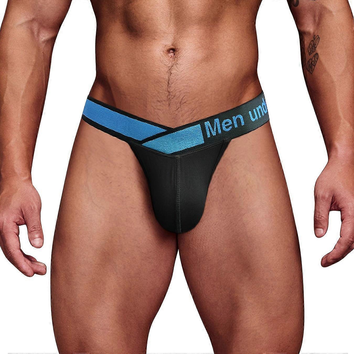 1pc Men's Breathable High Stretch Low Rise Briefs - Comfy V-Belt Underwear