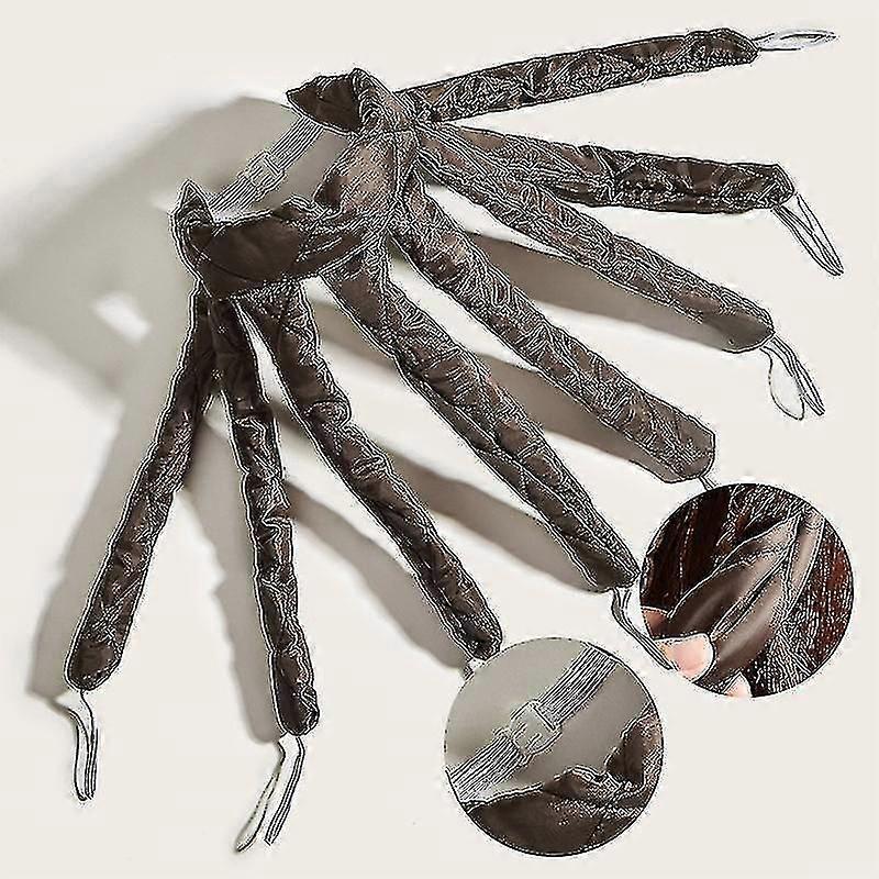 Cachos de cabelo sem calor, sem faixa de cabeça de cachos espiral de calor, rolos de cabelo para a noite, cachos de polvo