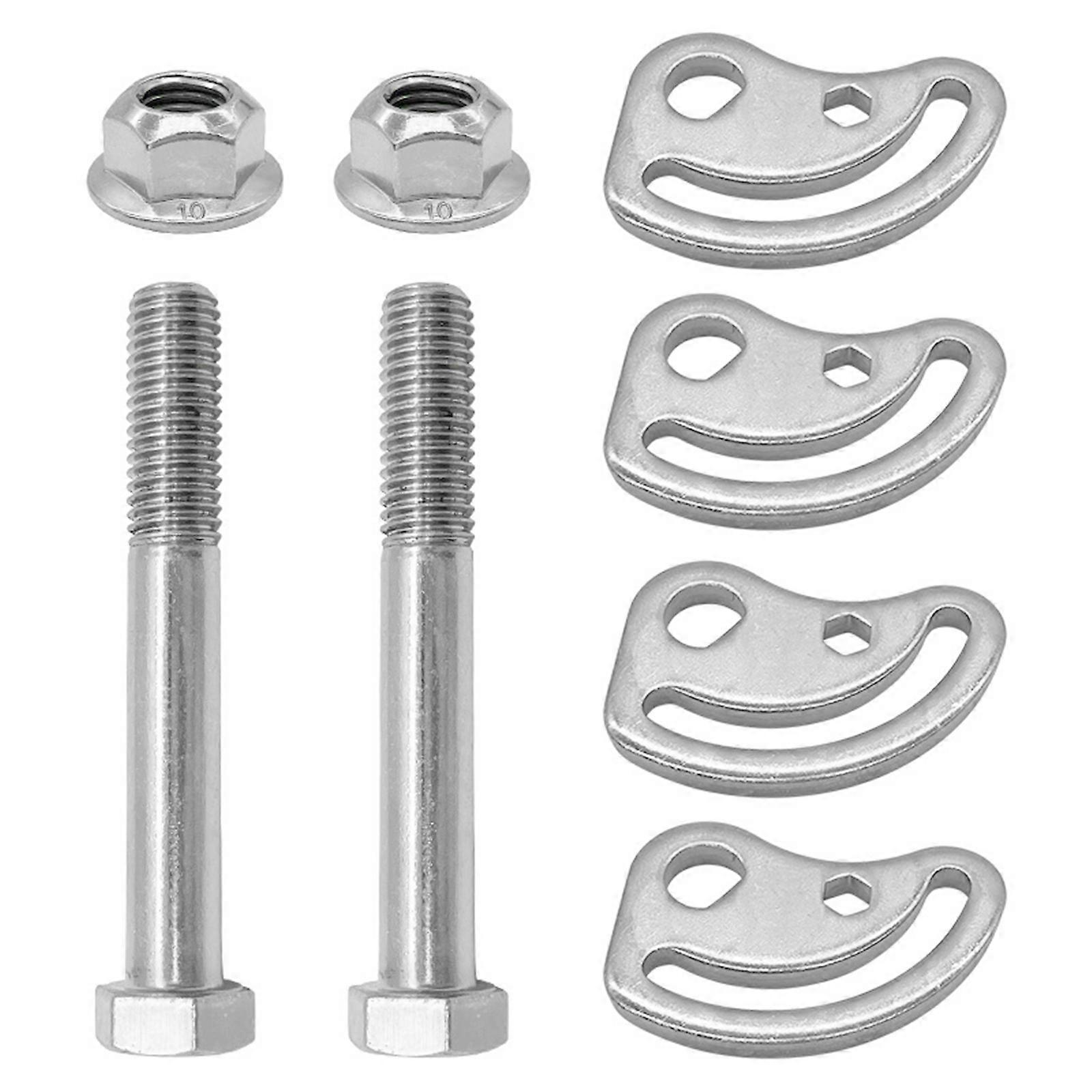 Precisions Wheel Alignment Cambers Caster Bolts Adjustable Suspension Alignment set 45K5012 for Enhances Vehicle Handling Silver