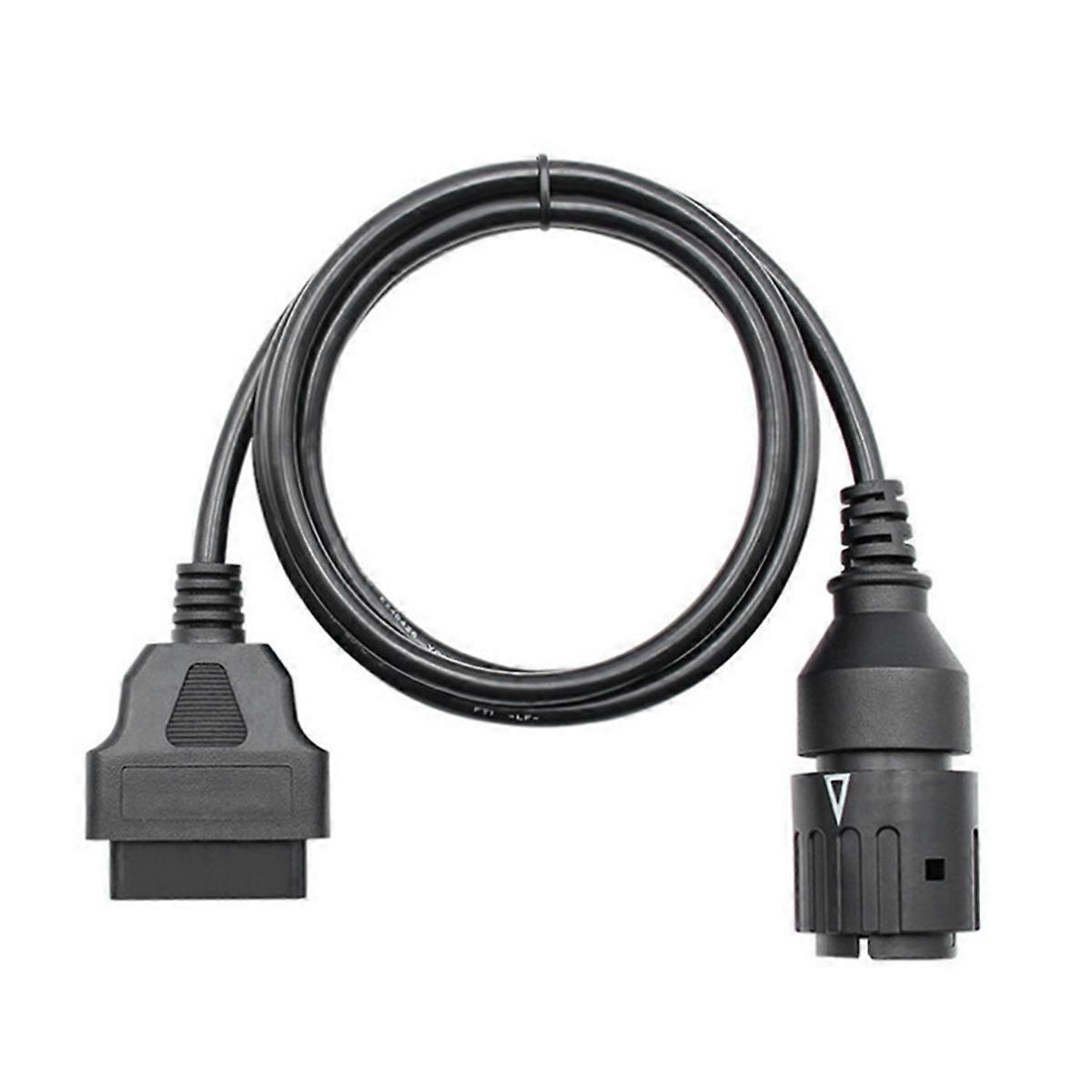 For D Cable 10 Pin Adaptor To 16Pin OBD2 Scanner Extension Cable