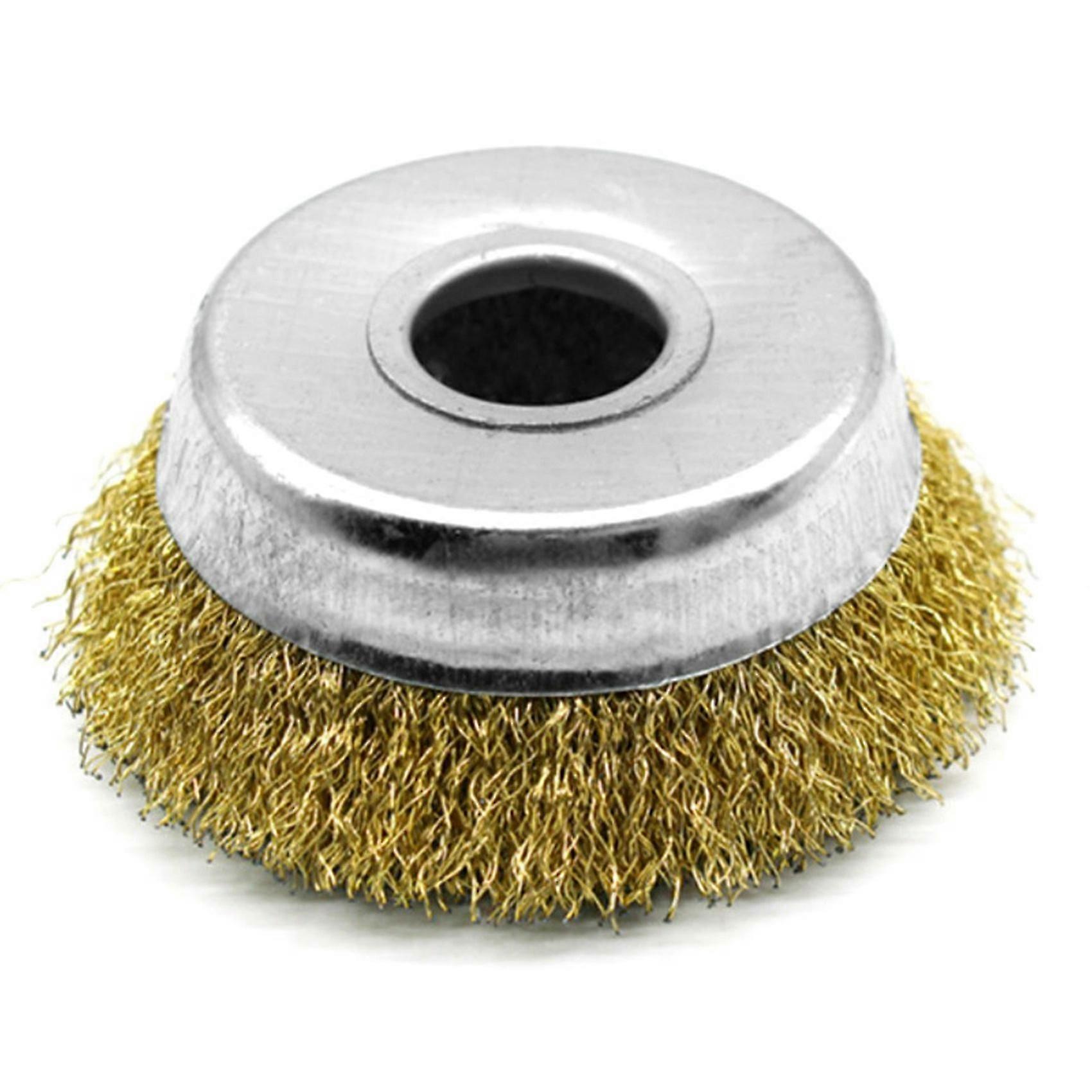 10PCS 80mm Large Diameter Grinding, Rust and Deburring Wire Brush Angle Grinder Bowl Type Wire Whee