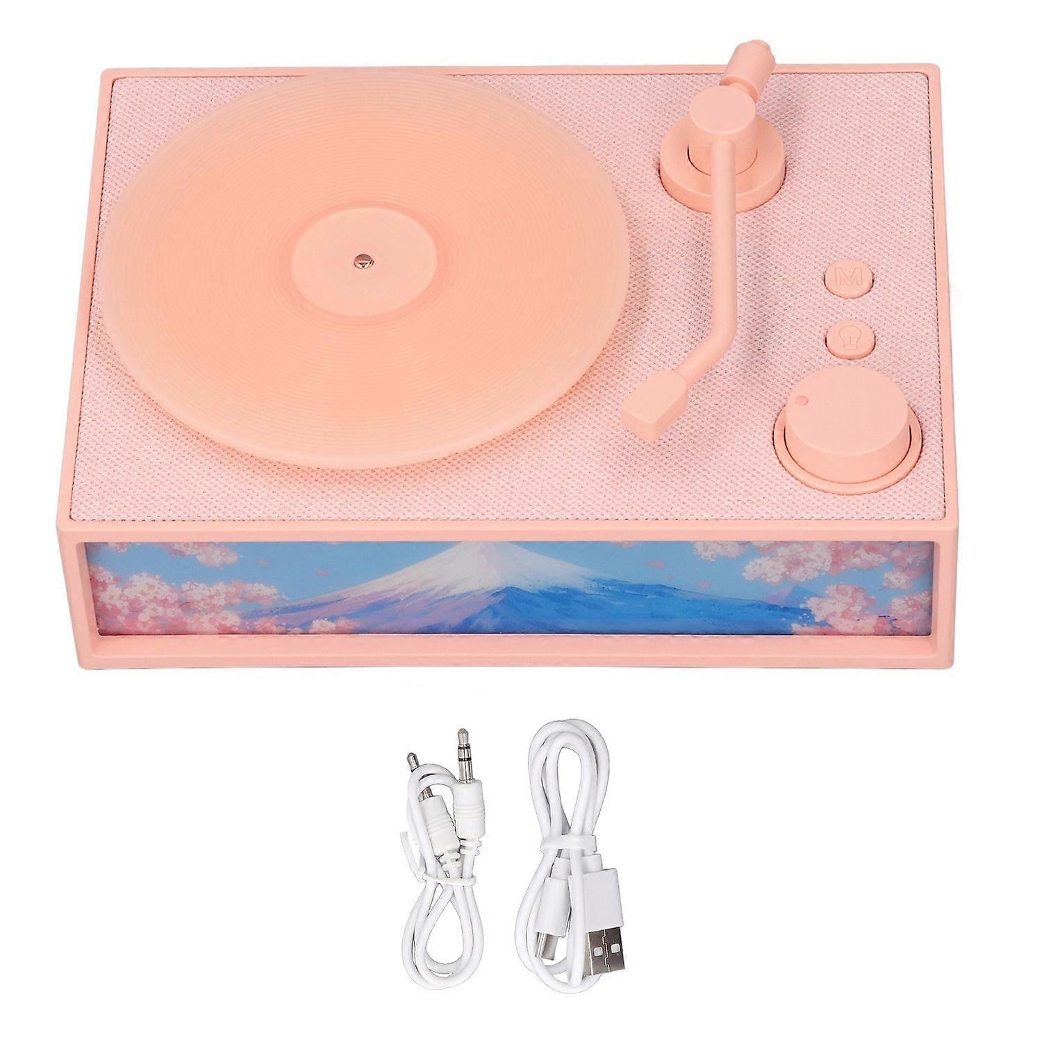 Night Light Bluetooth Speaker Ambient Light Support 32GB Memory Card Rechargeable Wireless BT Speake