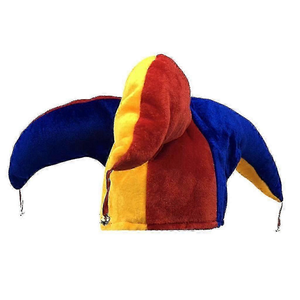 Color Matching Clown Hat Colorful Felt Jester Hat Multi Color For Halloweenparty
