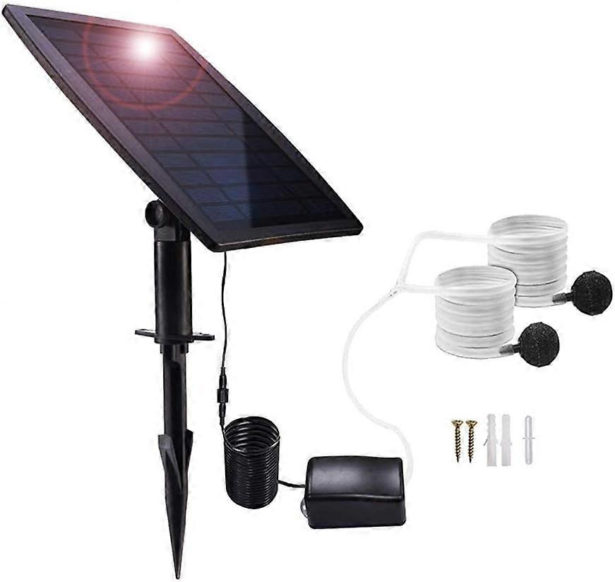 Solar Panel Kit With Air Pump, Ideal For Multi-Purpose Aquatic Environments, Featuring Adjustable Angle And Multi-Purpose Use, Empowering Direct