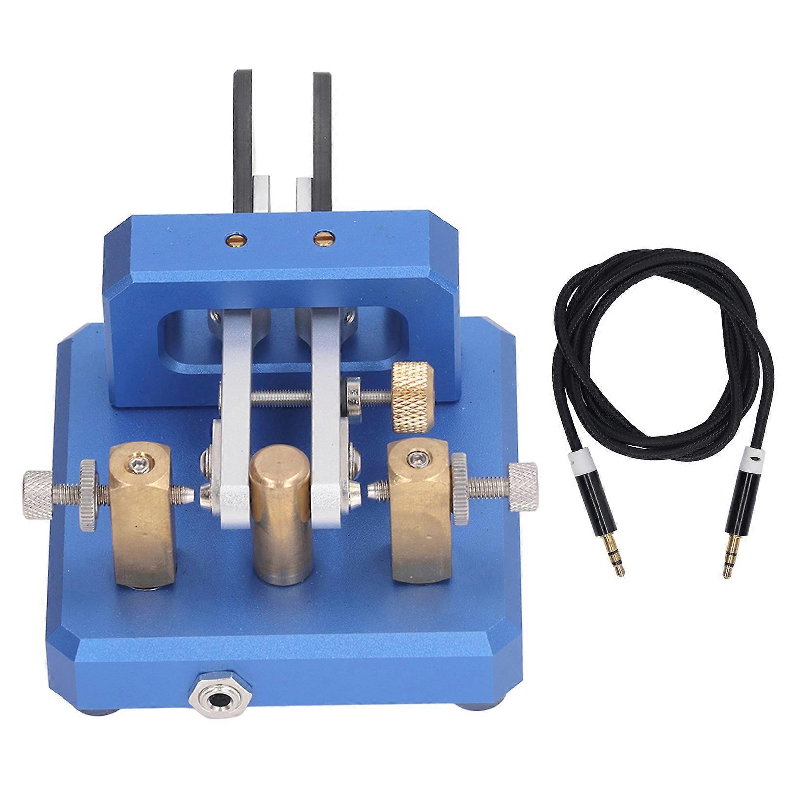 Morse Code Key Double Paddle Automatic CW Shortwave Telegram Tapper for Training