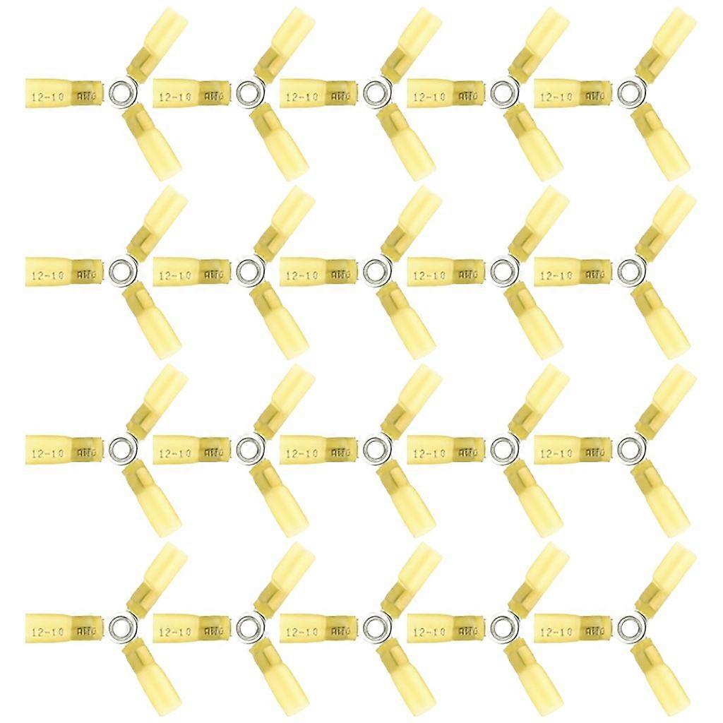 20pcs Sturdy Practical Round Wire Terminals for Electrical Connection