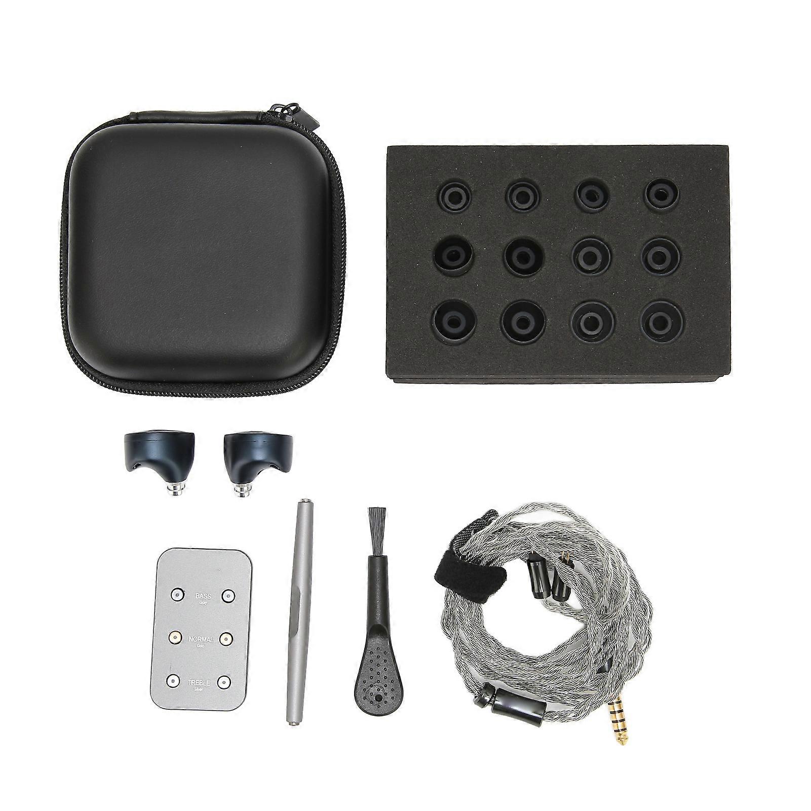 Monitor Tunable Stereo Dual Cavity Dynamic Driver HiFi Wired Earbuds for Listening To Music Blue