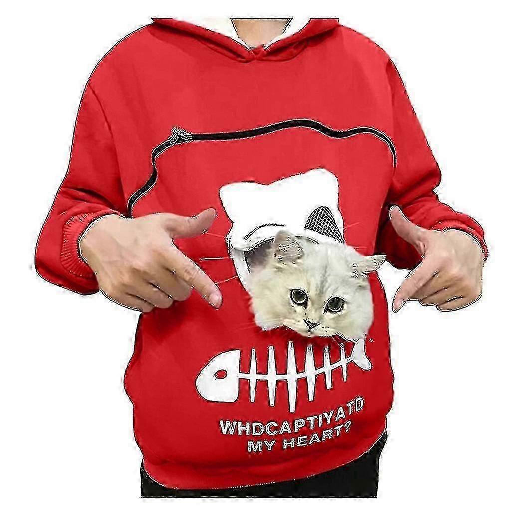Sudaderas con capucha de moda Cat Lover Sudaderas con capucha con bolsillo canguro para mujer Sudaderas con capucha con capucha con cremallera de perro Dog Pet Paw Sudaderas Jzz