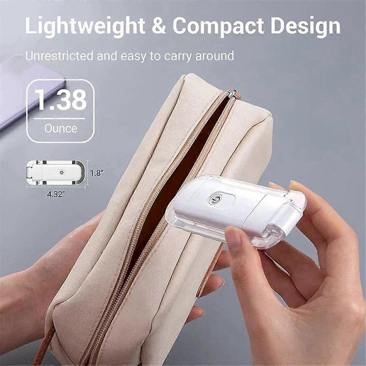 Mini Reading Clip Book Light Rechargeable Clip Bookmark Book Light,A