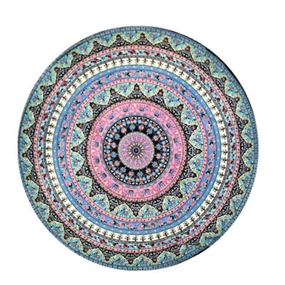Round Beach Throw Tapestry Printing Picnic Mat Beach Blanket Tapestry