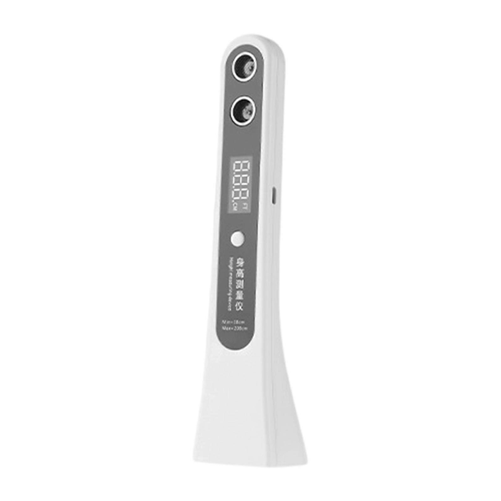 Portable Cordless Ultrasound Height Stadiometer for Accurate Measurement of Children and Adults with Digital Display White