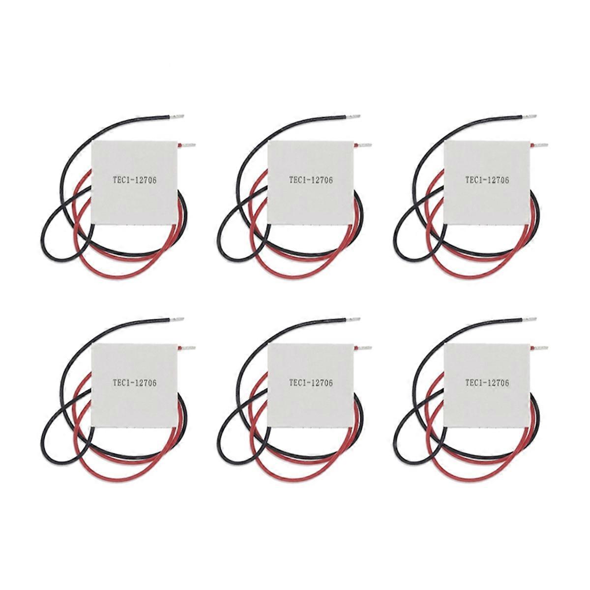 6PCS TEC1-12706 Thermoelectric Cooler Peltier Elemente DIY Semiconductor Refrigeration for Cooling P