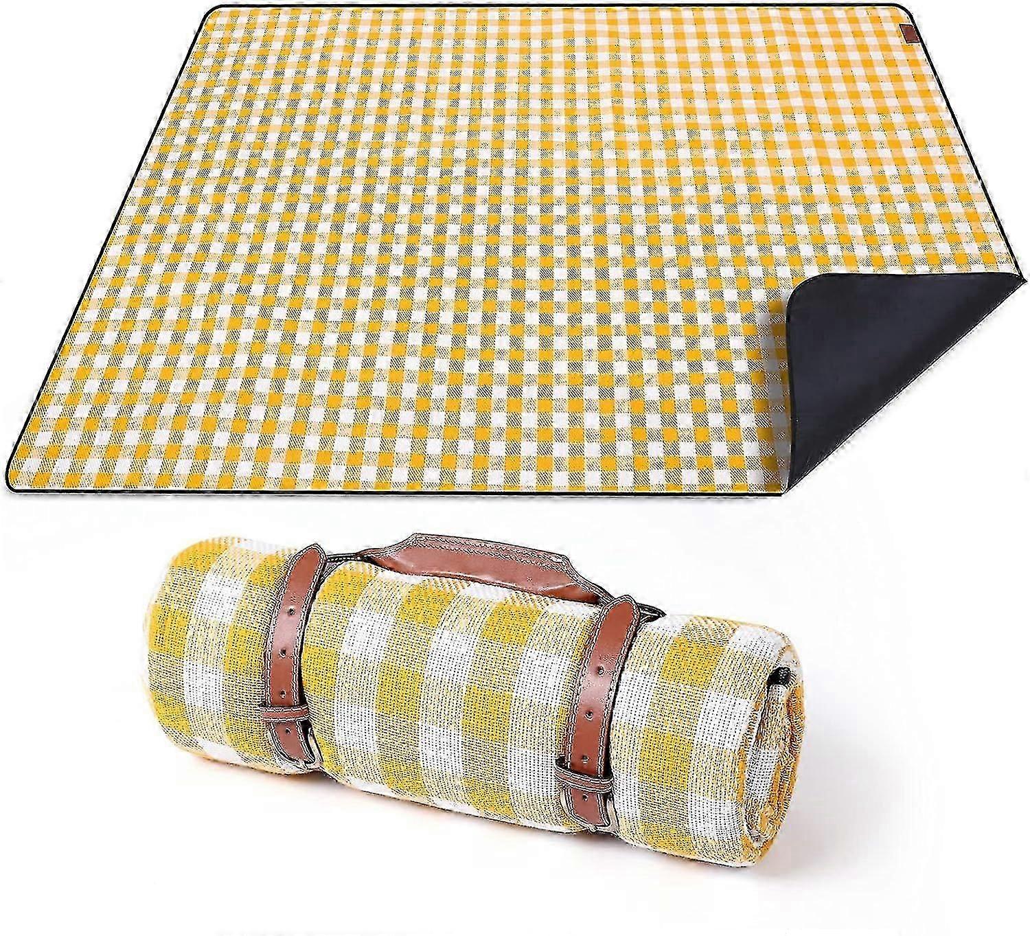 2025 Picnic Blankets, Large Picnic Blanket Waterproof Backing, Foldable Picnic Mat For Travel Camping Hik