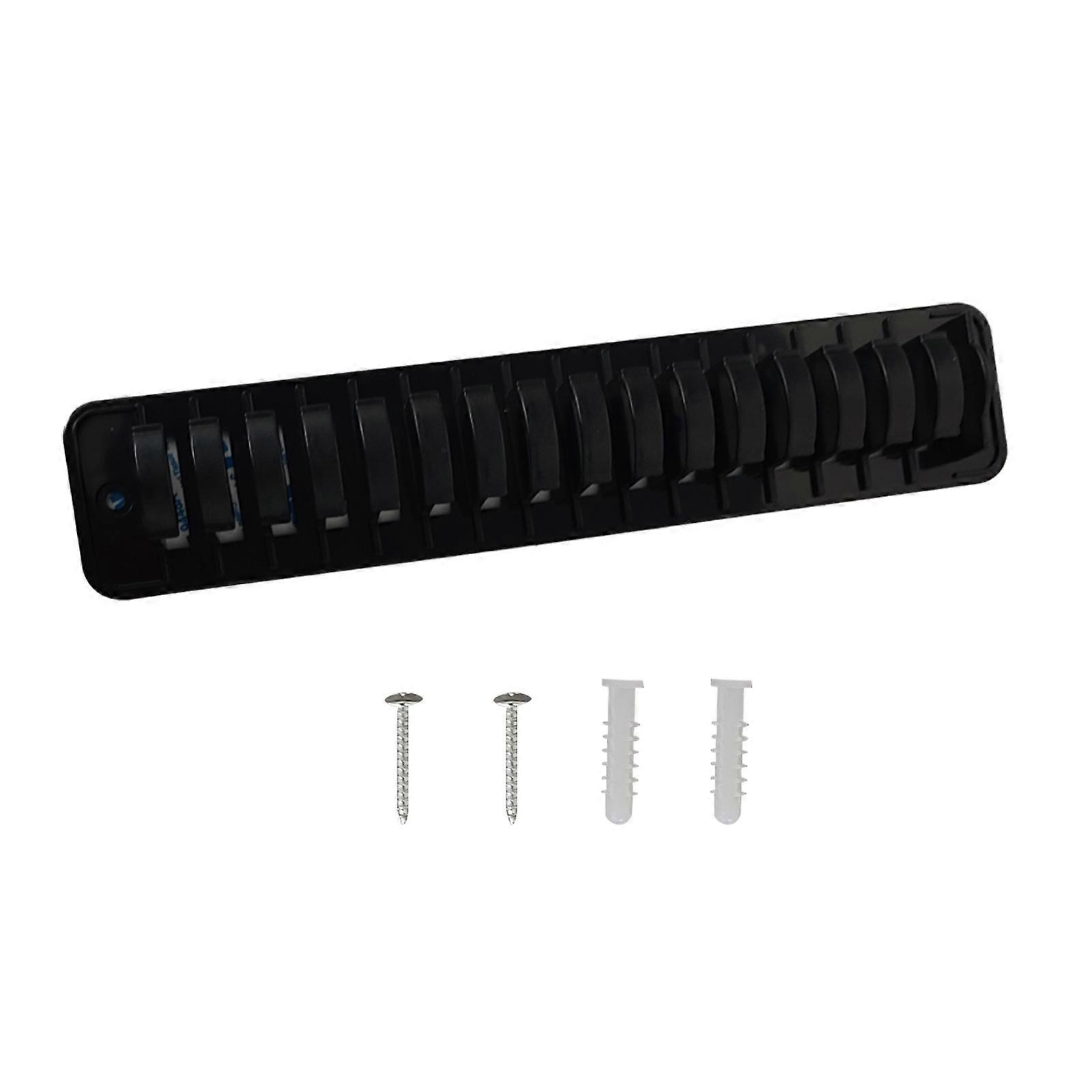 Wall Mounted Hat Storage Rack Baseball Caps Organizer Efficient and Space Saving Hat Hook Practical Hat Hanger Shelf  Black