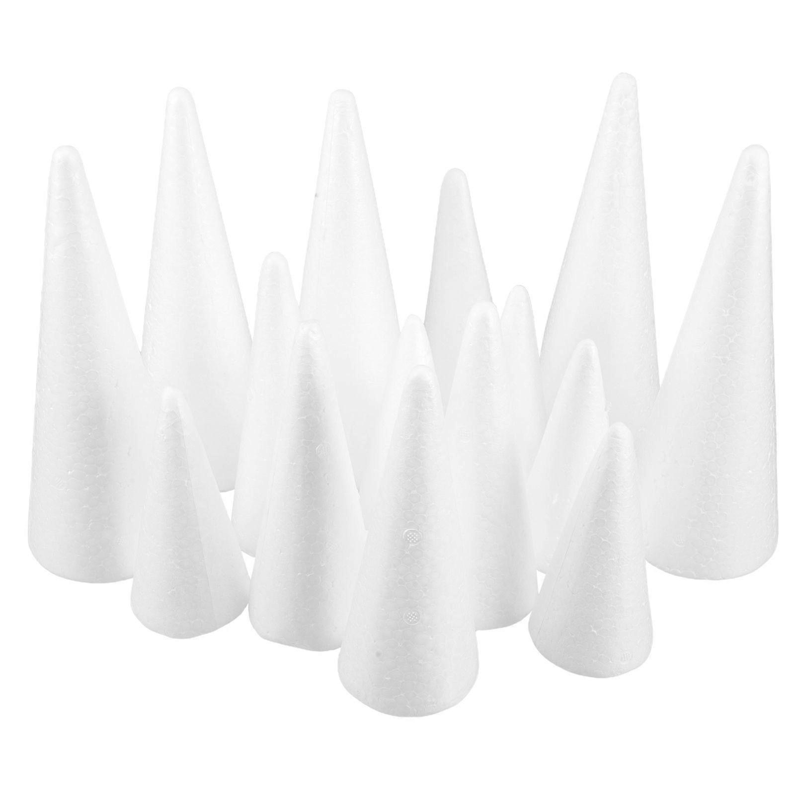 15pcs αφροί κωνικά μοντέλα Diy χριστουγεννιάτικο δέντρο που κατασκευάζει τα μοντέλα Diy αφροί κώνοι χειροποίητες προμήθειες χειροτεχνίας