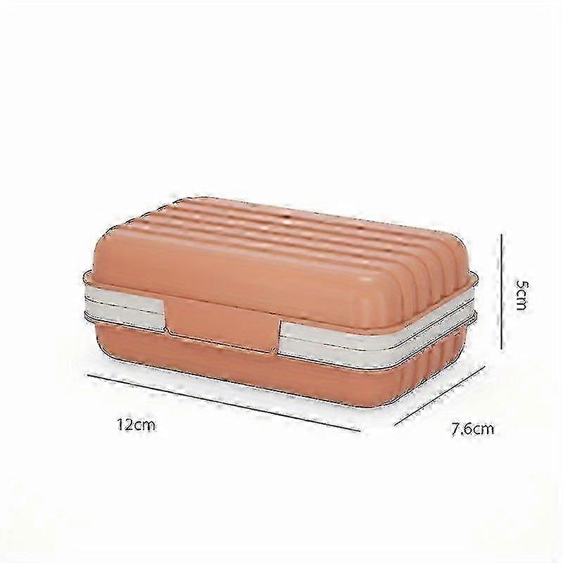 Leakproof Travel Soap Dish With Lid - Draining Soap Bar Holder - Travel Soap Container - Portable Soap Case For Traveling, Camping, Outdoor, Gym, Bath