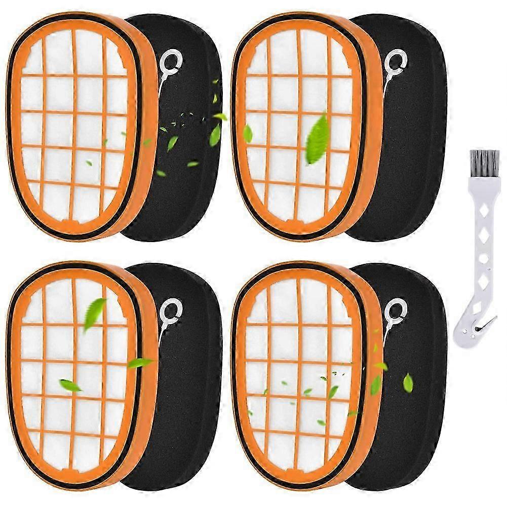 4 Pack Filters for SpeedPro Max Aqua Handheld Vacuum Cleaner FC6812 FC6813 FC6822 FC5005/01 Replace