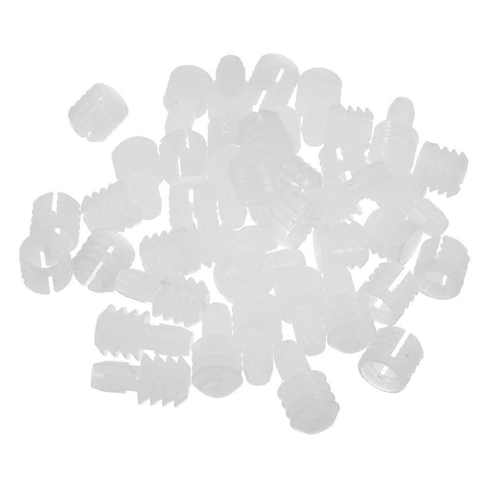 100pcs Hinge Dowel Furniture Connectors Dowel Hinge Components Nuts Pre Inserted Dowels Hinge Fasteners Dowel Accessories