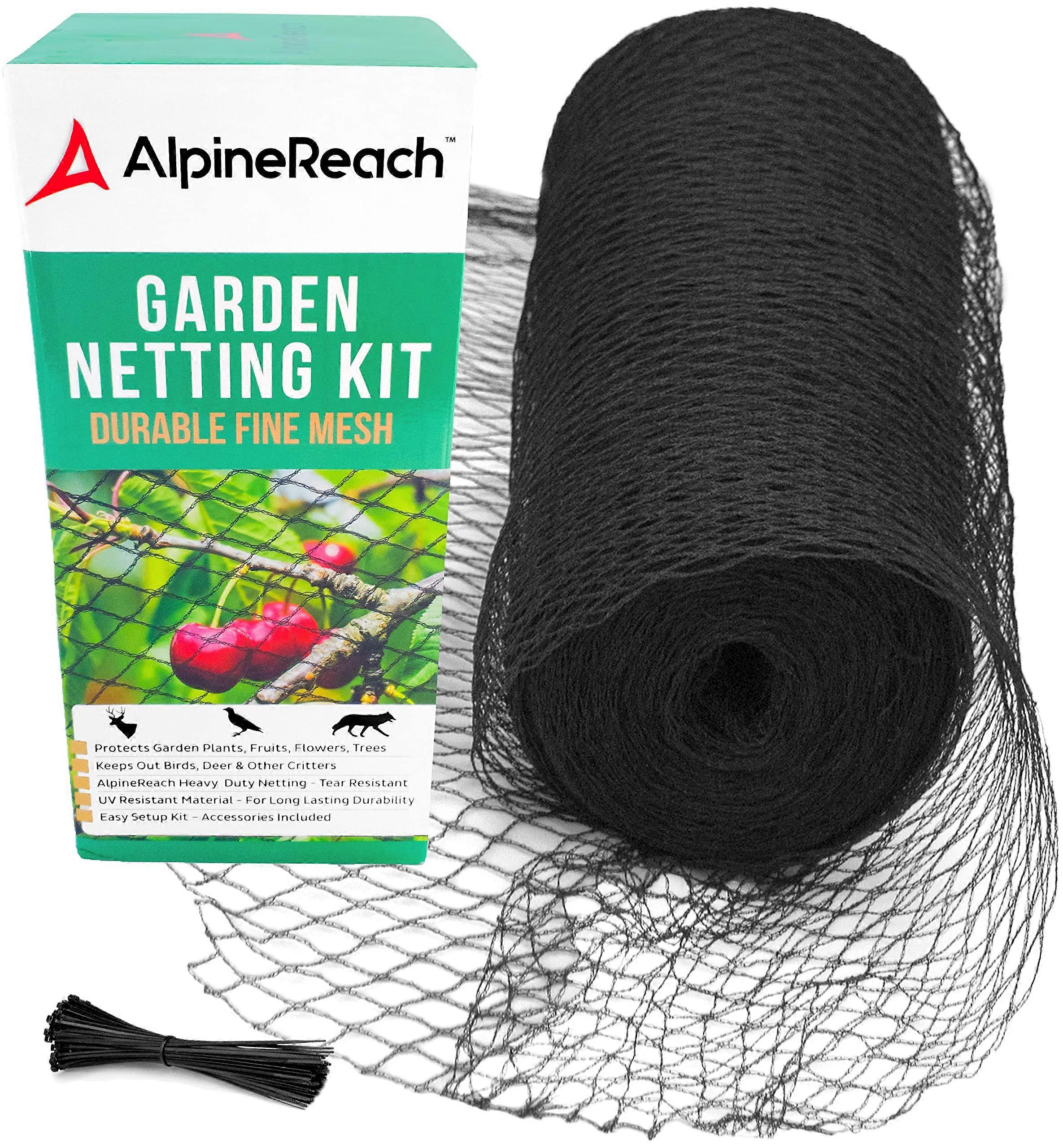 Bird Protection Net, Fine Mesh 15x15mm, Extra Strong, Black 2m x 20m