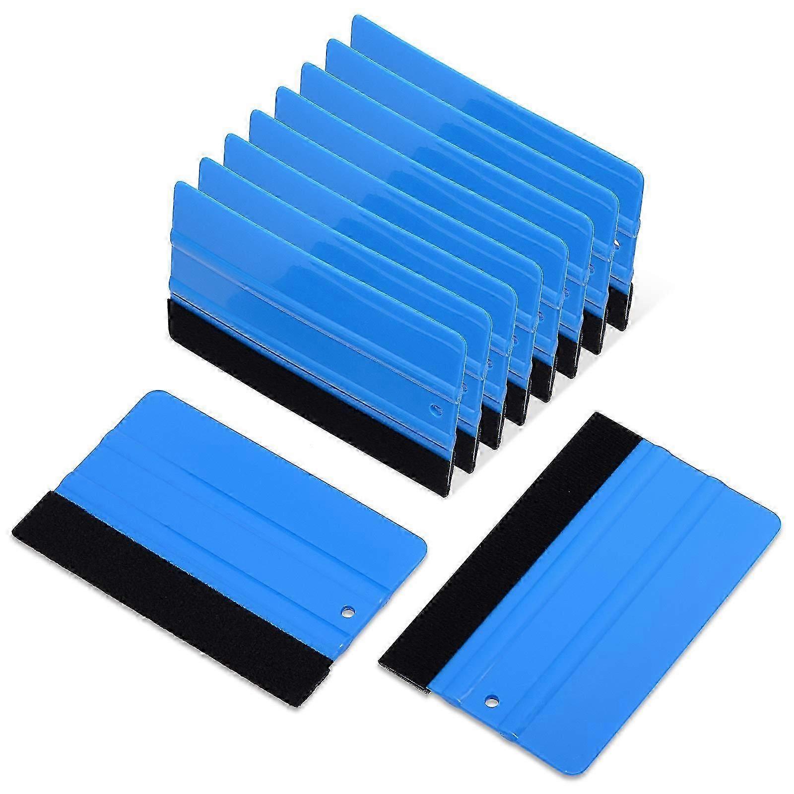10 Pack Window Film Scraper with Fiber Edge - Window Filming Tools for Window Films and Car Films